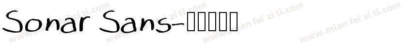 Sonar Sans字体转换